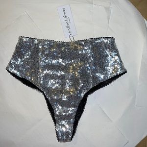 For Love and Lemons Glimmer Sequin High Waist Panty